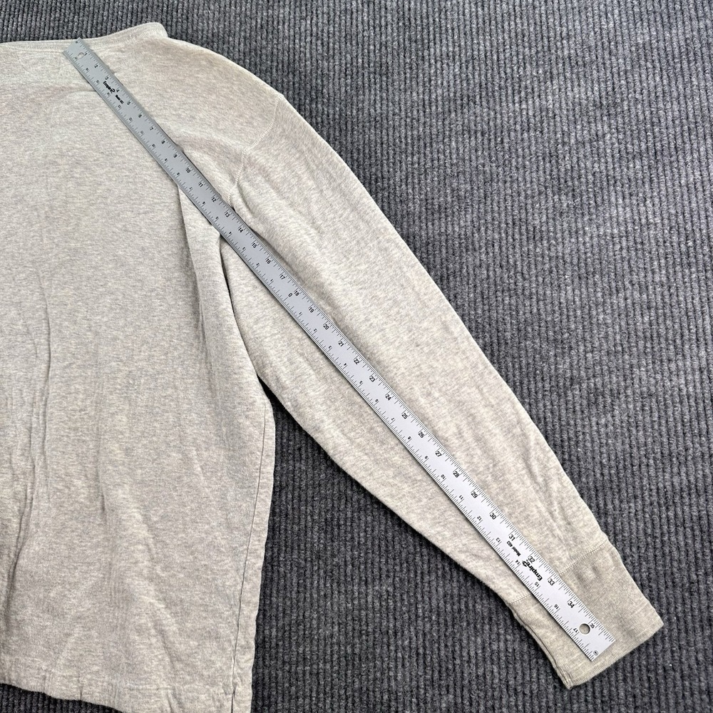 Vintage Polo Ralph Lauren Shirt Men Extra Large Tall Heather Gray Button Work - Picture 5 of 7